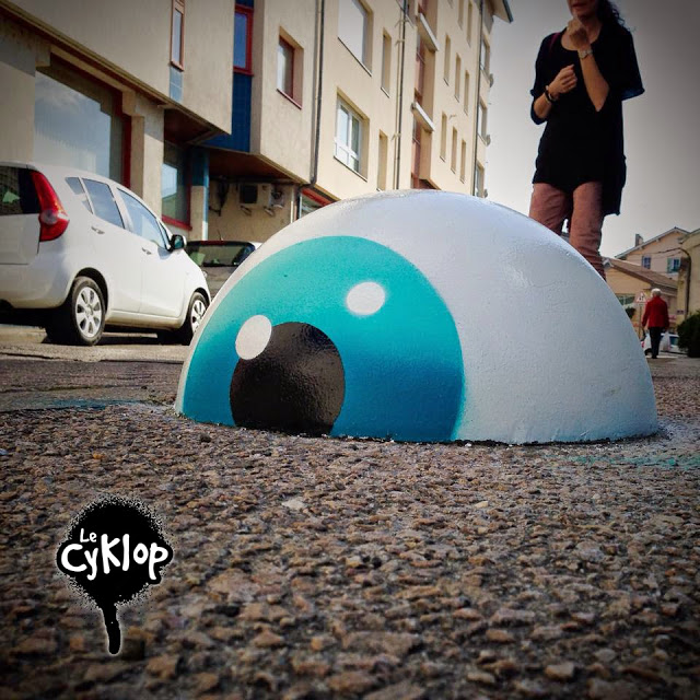 Metamorphose le Cyklop artiste de la galerie espace art le Comoedia Brest exposition art urbain street art