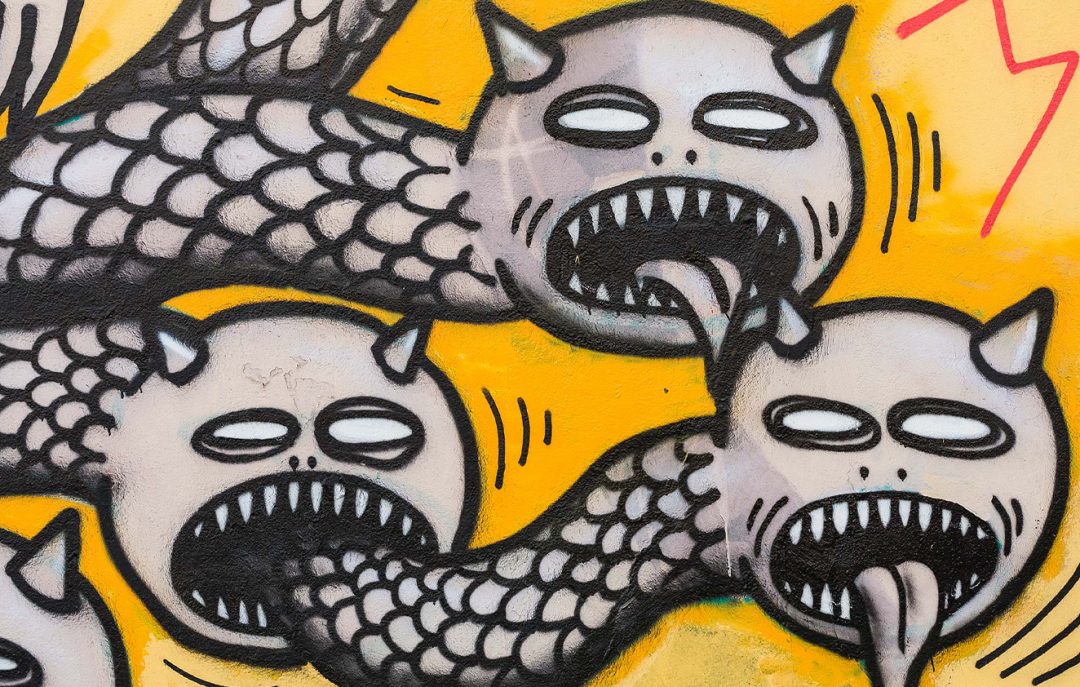 photographie graffiti street art serpants cheveux de médusa finistère de JPH