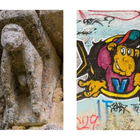 Photographie singes de JPH exposition art urbain galerie art le Comoedia sculpture et graffiti