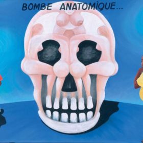 Peinture - Chéri Chérin - Femmes formant une tête de mort, hommes - fond bleu