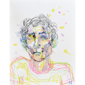 Peinture Neila Serrano Homme de face