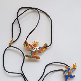 Colliers - Niki de Saint Phalle - oiseau et femme colorés