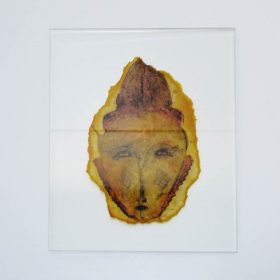 Dessin - Jean Bernard Susperregui - Masque - papier sulfurisé cuit