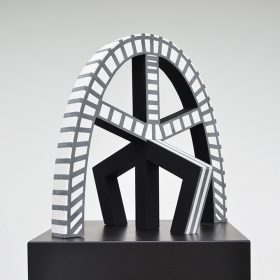 Sculpture - Vincent de Monpezat - Noir et blanc