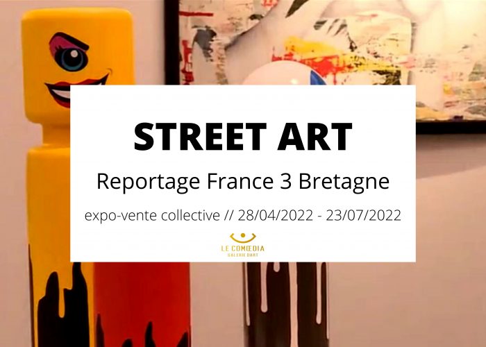 L’expo-vente Street Art vue par France 3 Bretagne