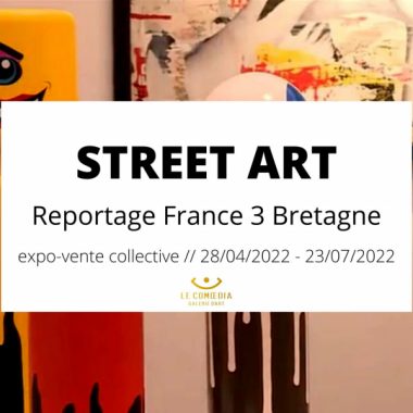 L’expo-vente Street Art vue par France 3 Bretagne