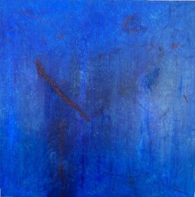 tableau abstrait bleu