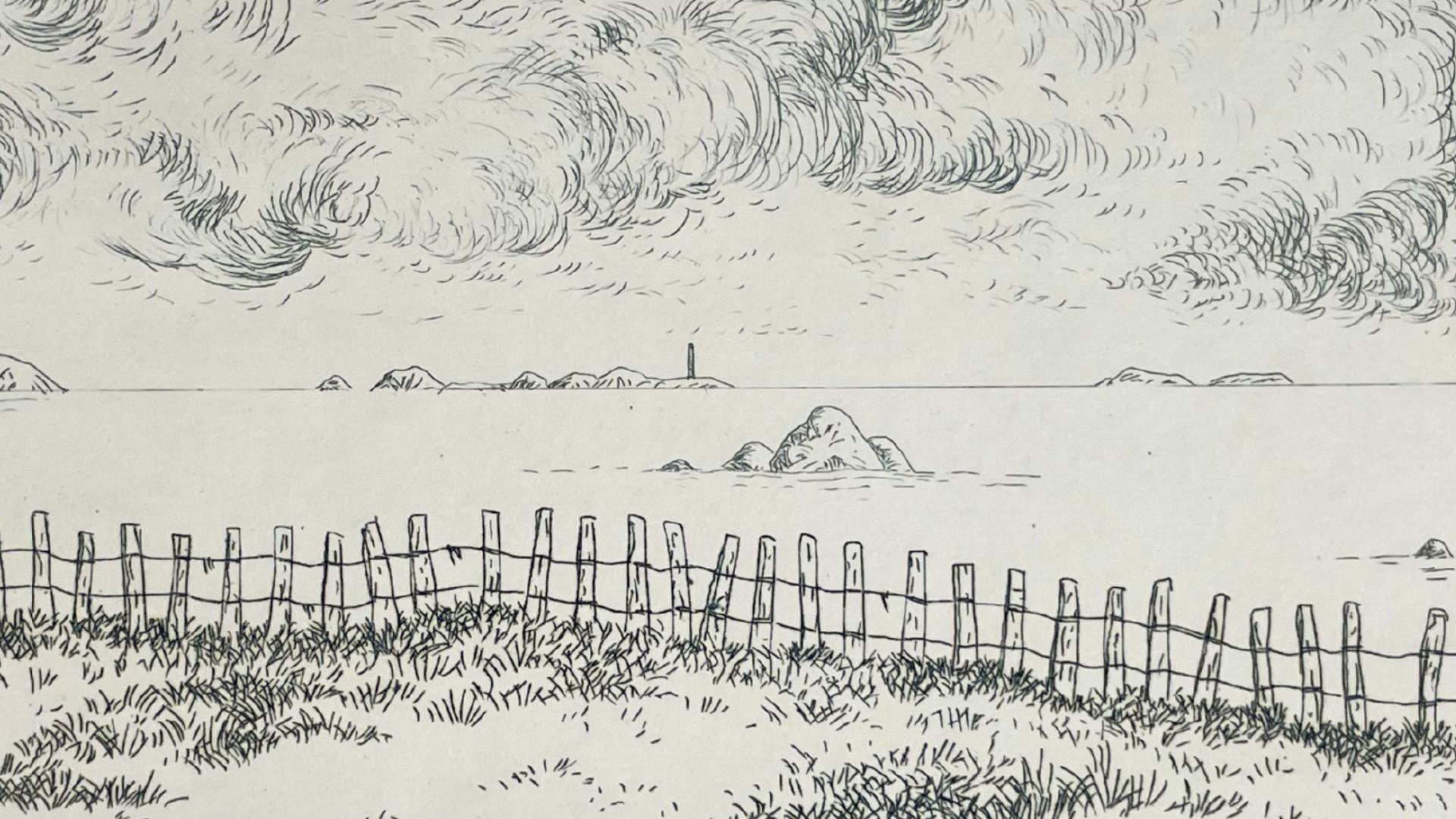 paysage avec ganivelles