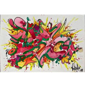 dessin du tag 156 en couleur