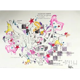 dessin d'un tag en aquarelle