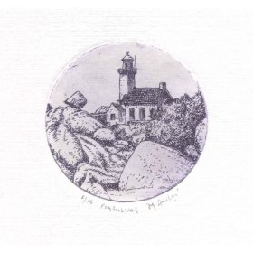 gravure de la phare du Pontsuval