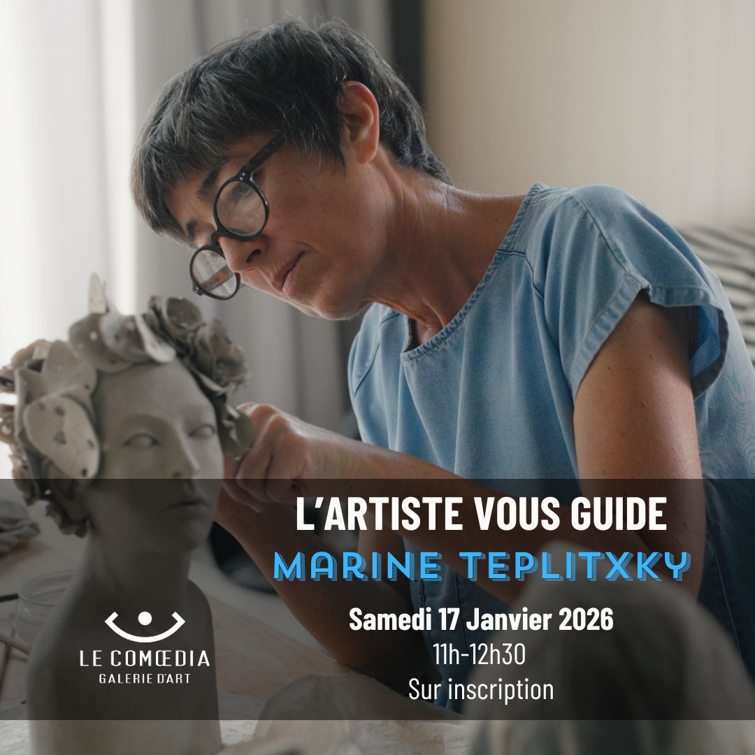 Marine Teplitxky dans son atelier