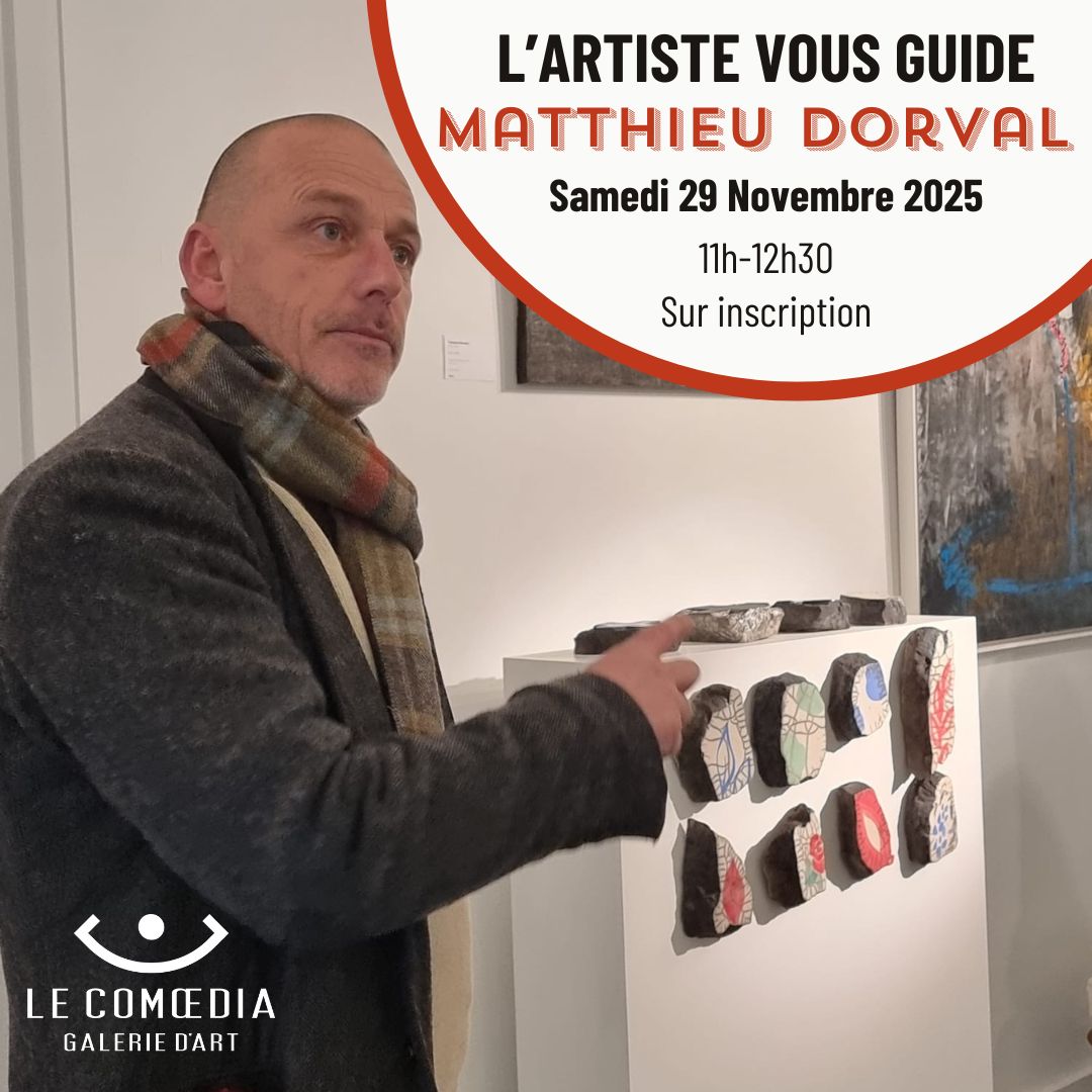 L'artiste Matthieu Dorval en visite guidée
