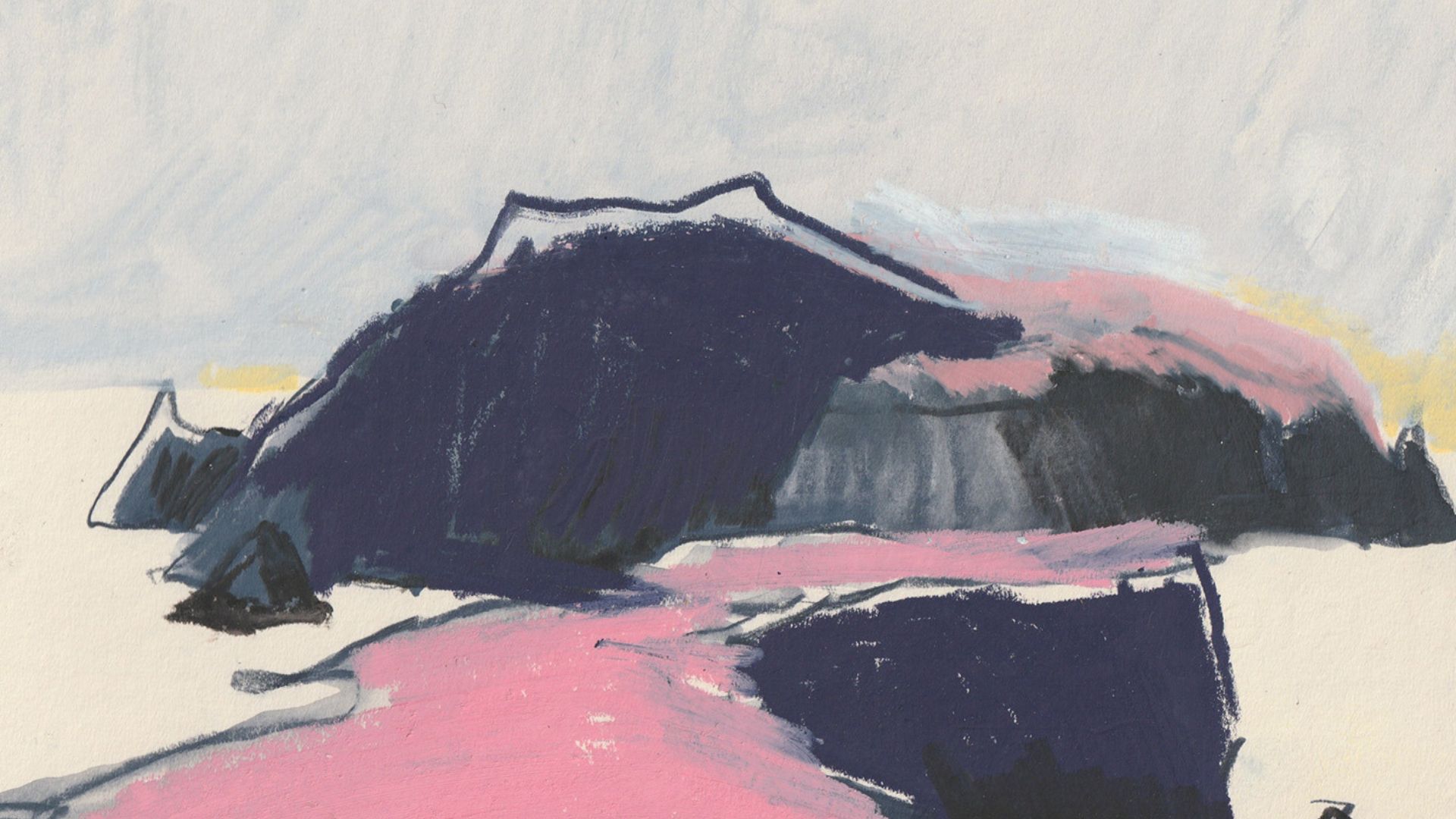 paysage en rose