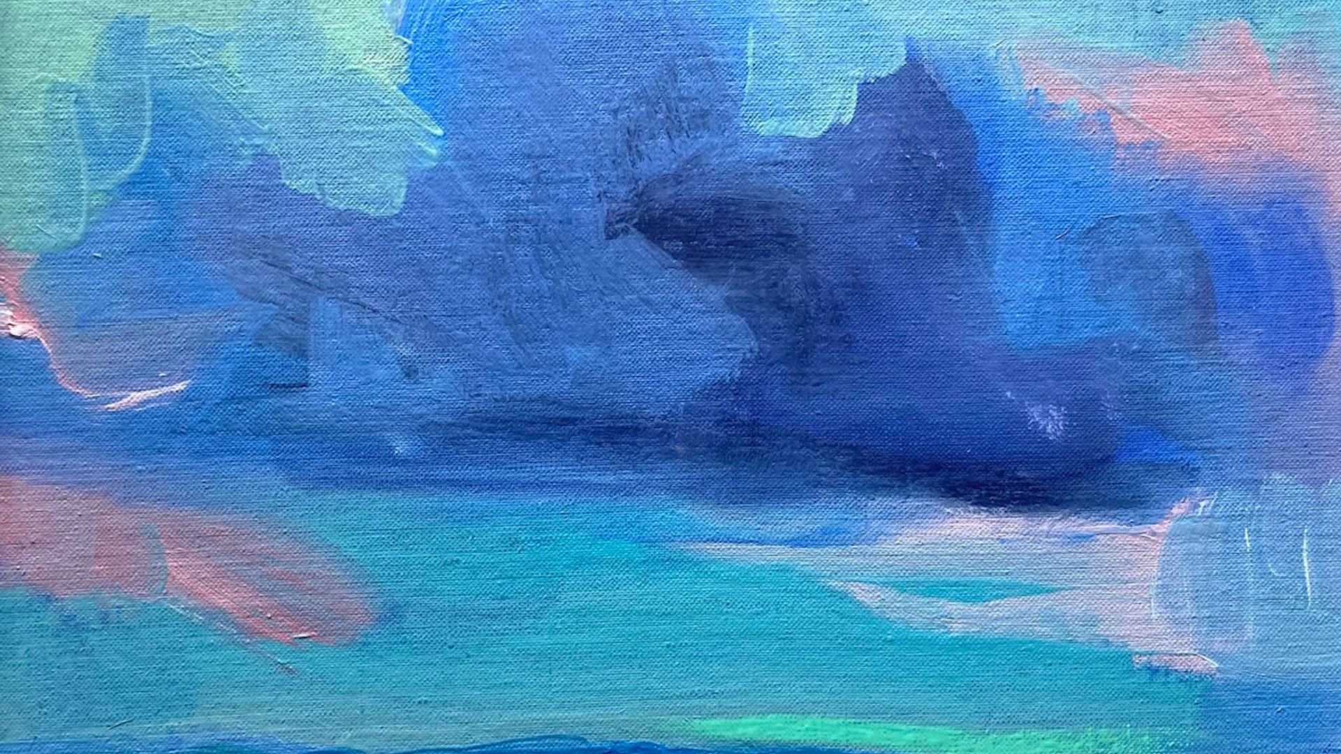 Mélange de nuages colorés