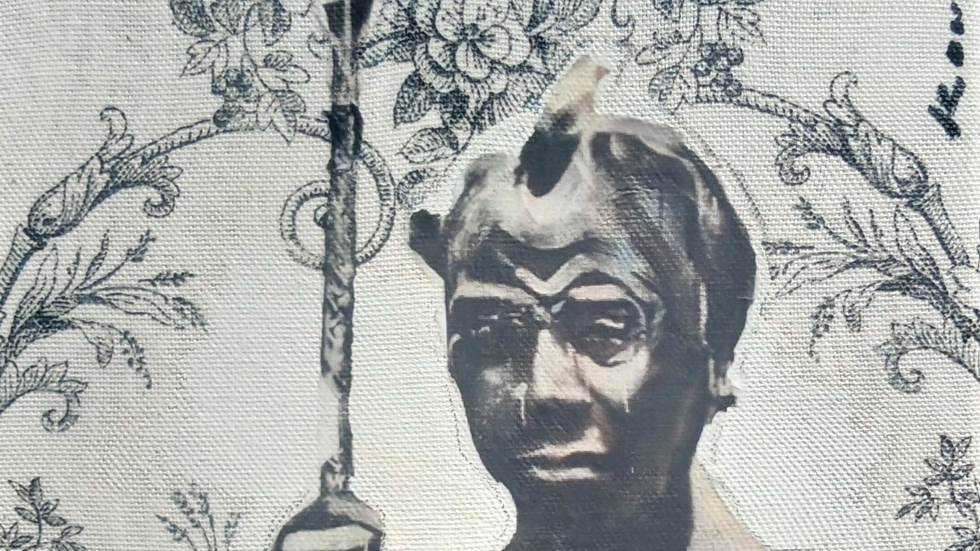 guerrier bantu sur toile