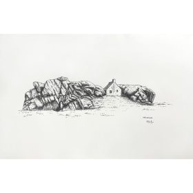 dessin d'un paysage de Meneham