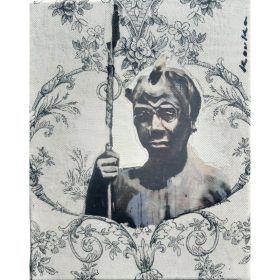 Guerrier Bantu sur toile