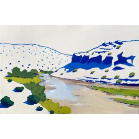paysage montagne et rivière