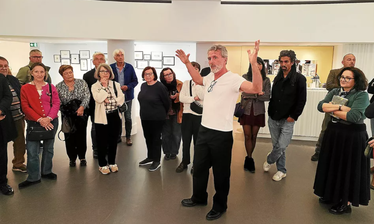 photo vernissage Vincent de Monpezat