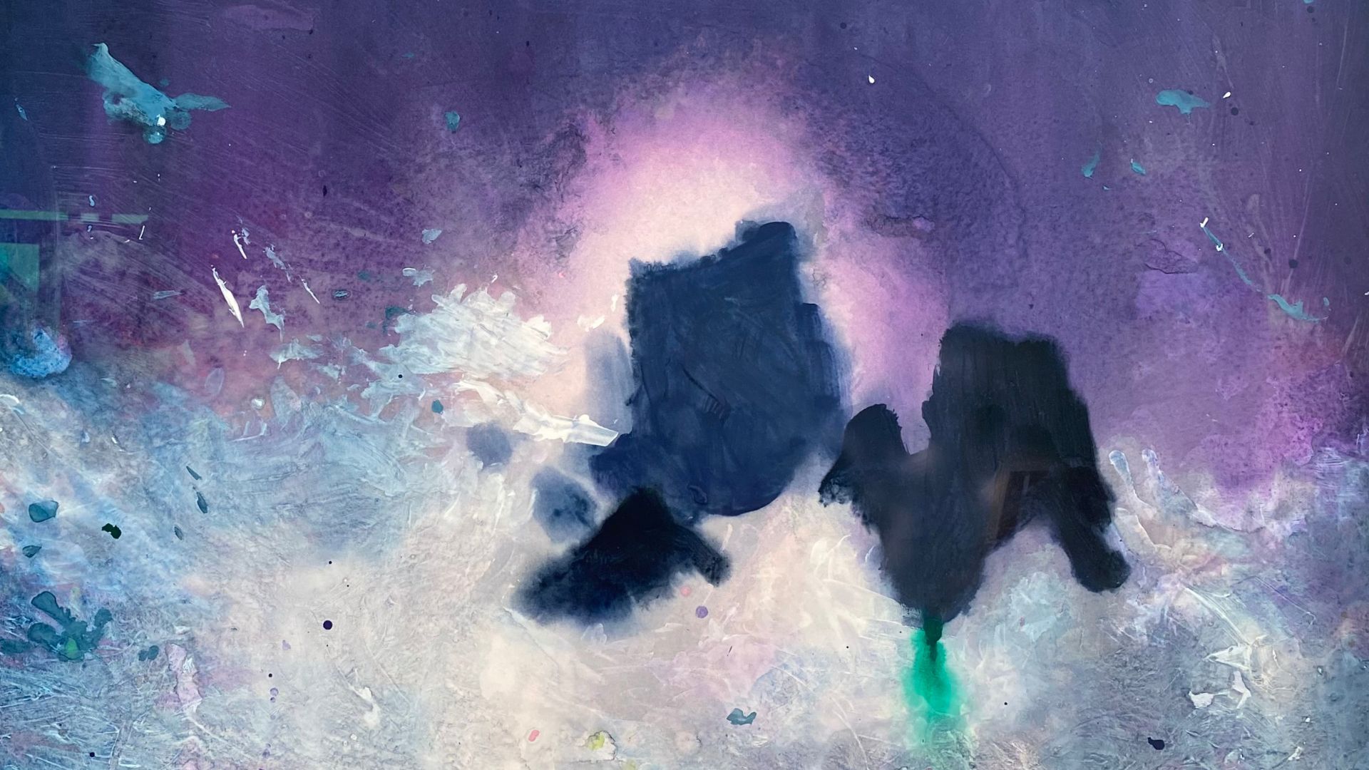 paysage de mer vague sur rochers