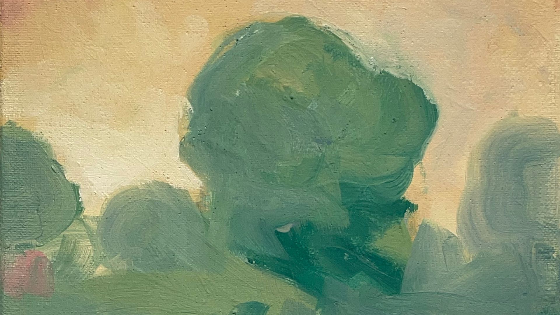 nuages verts au dessus de la mer