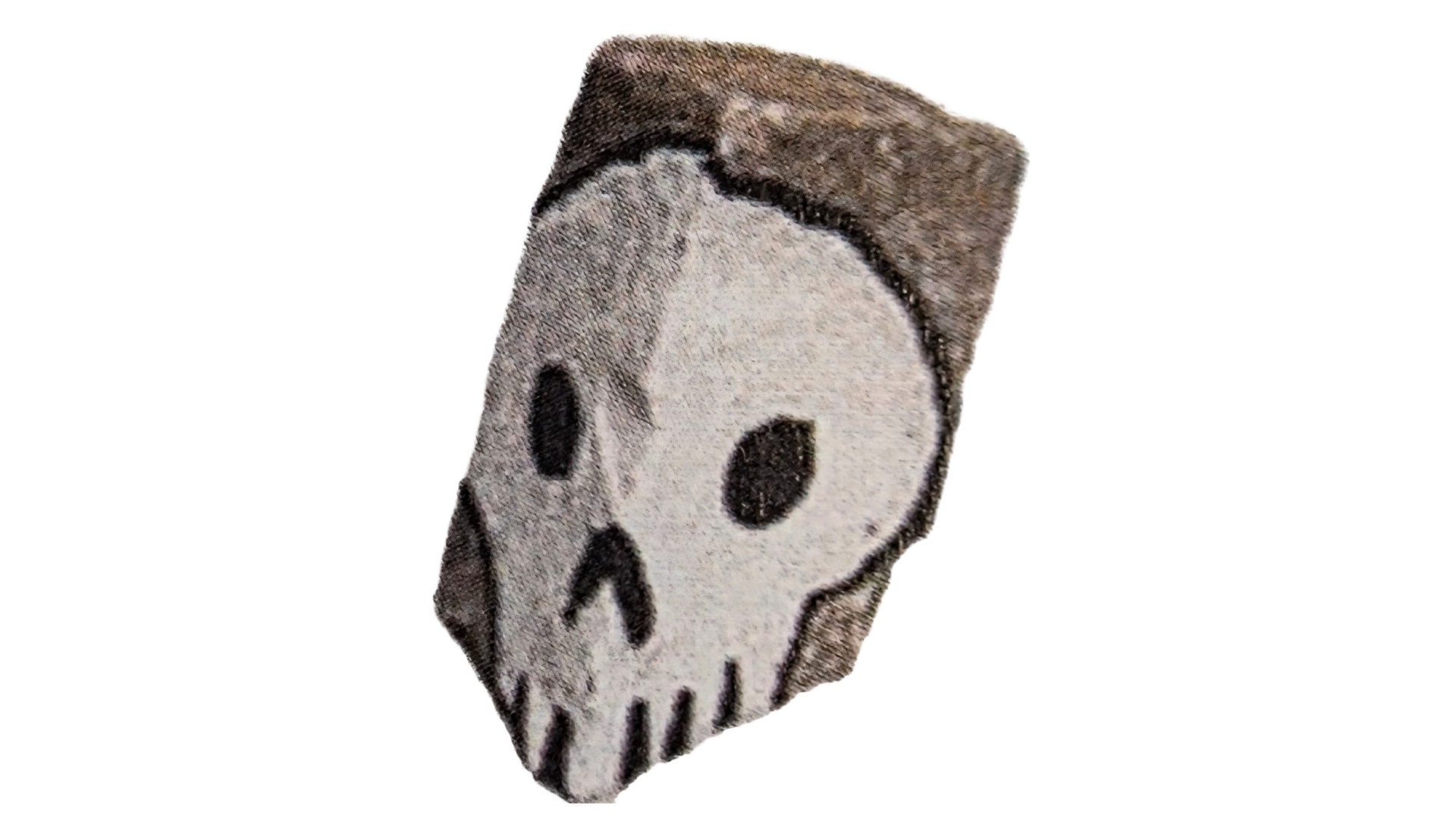 Poscas d'une tête de mort sur pavé de Berlin