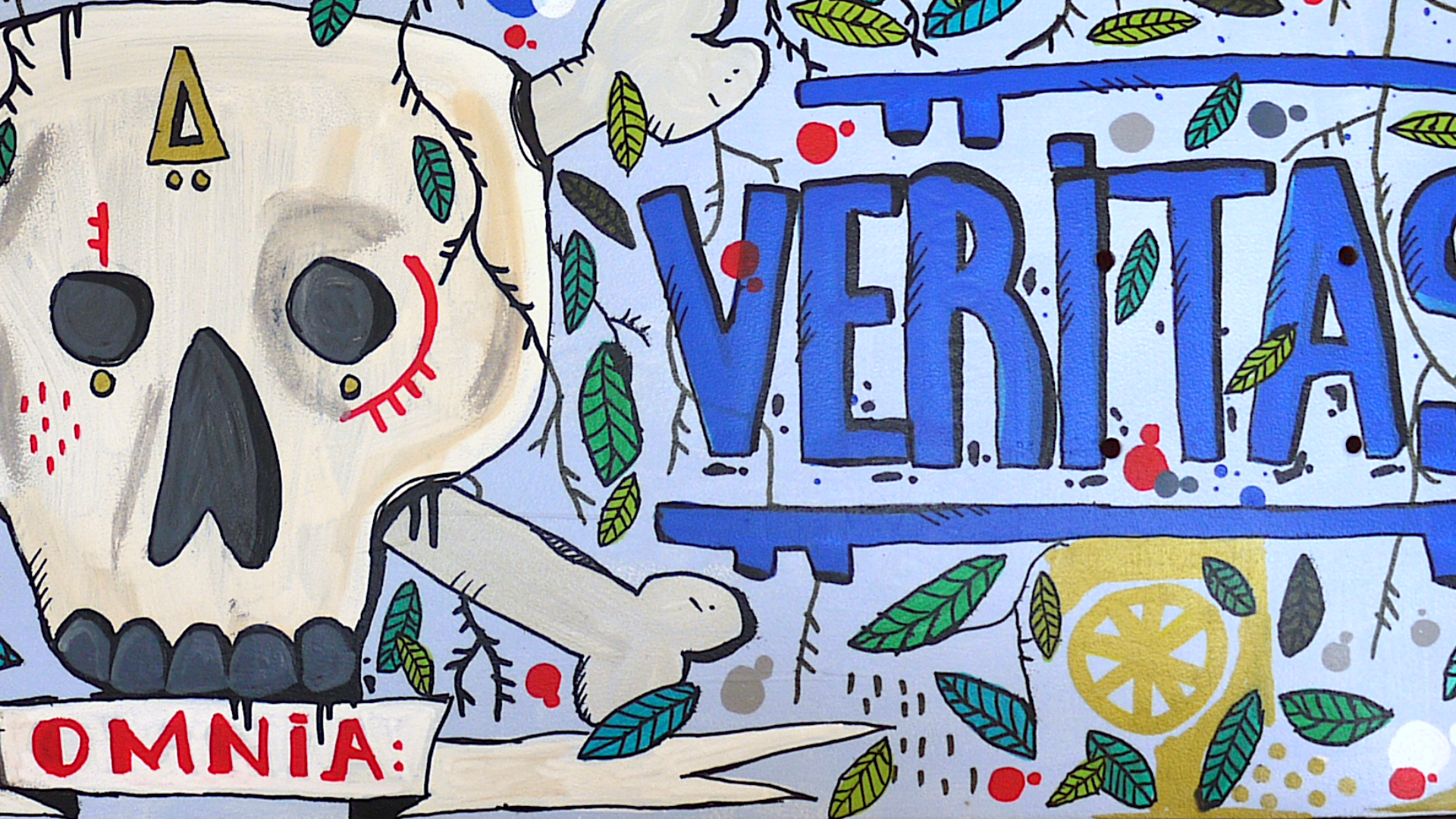 Posca, encre et acrylique sur un skate