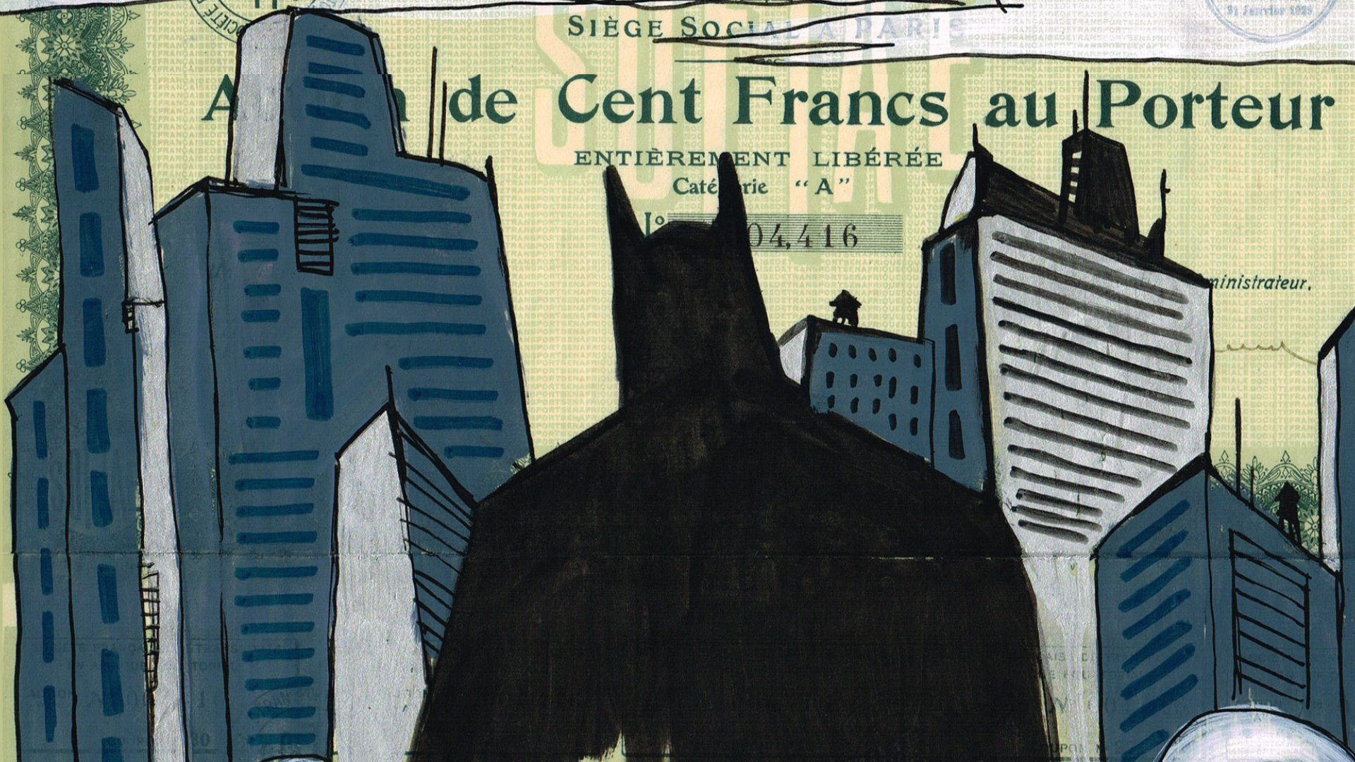 Posca et acrylique sur Emprunt ancien