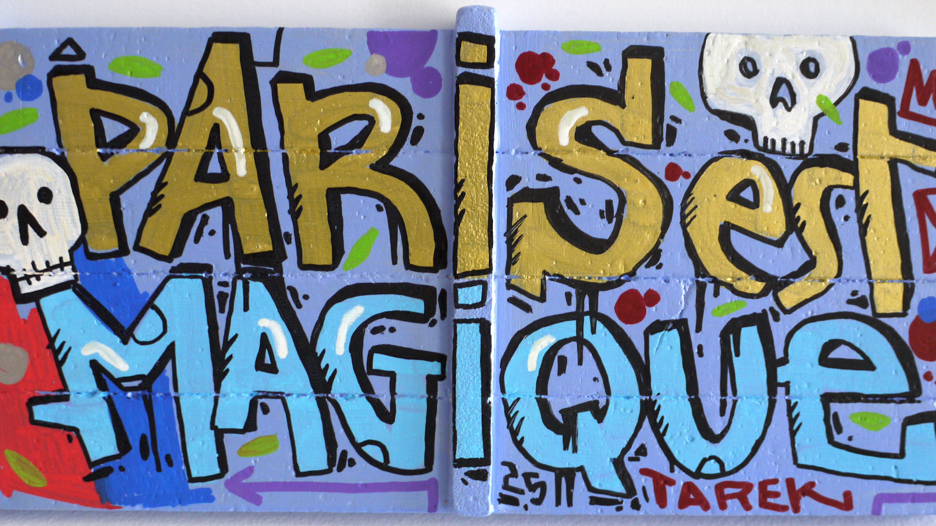 Posca et acrylique sur mur