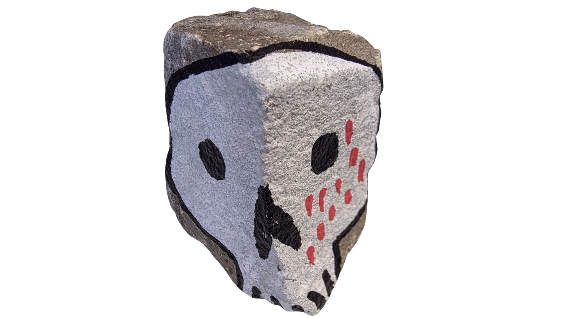 Poscas d'une tête de mort sur pavé de Berlin