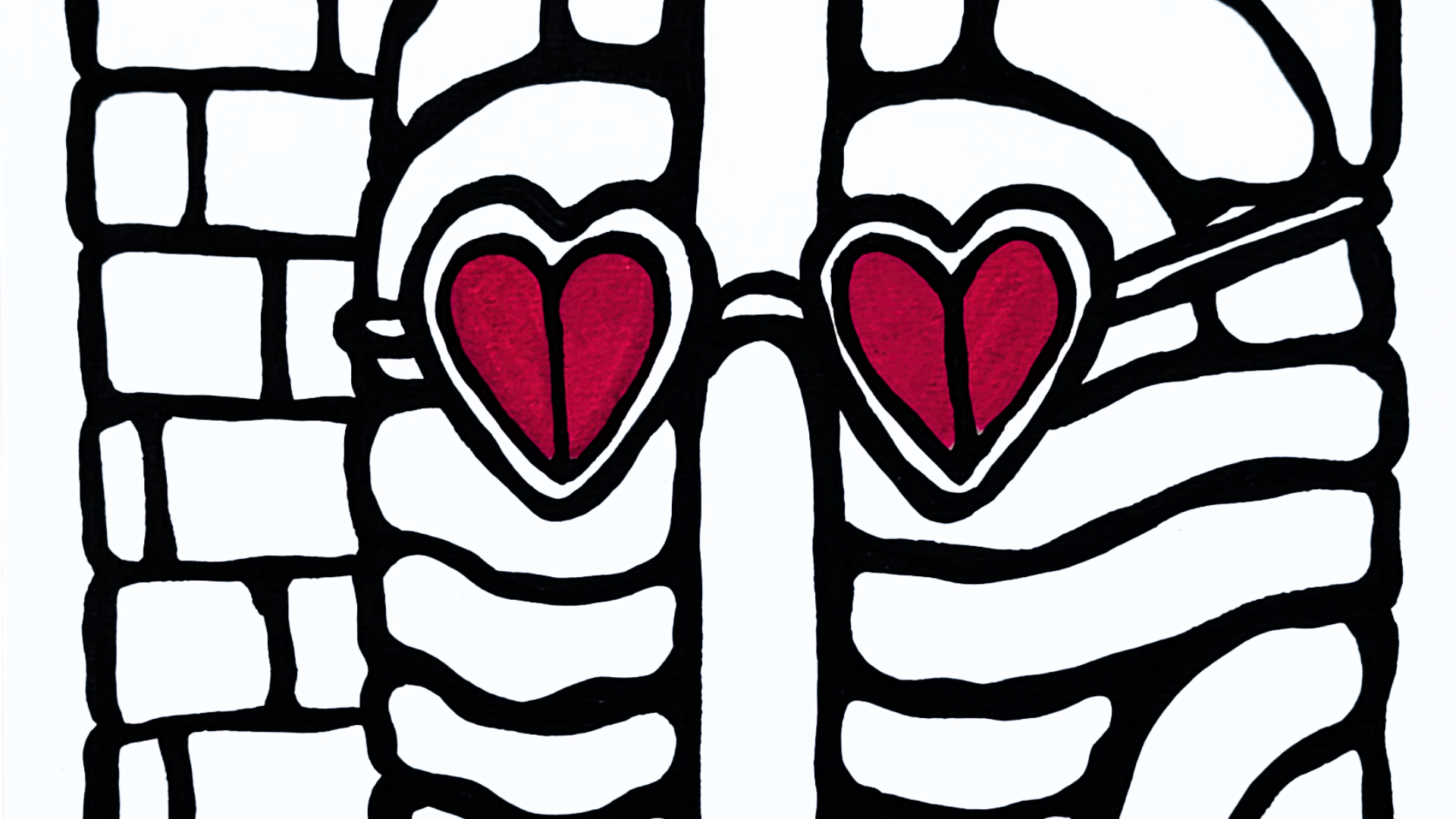 Crayon acrylique sur papier