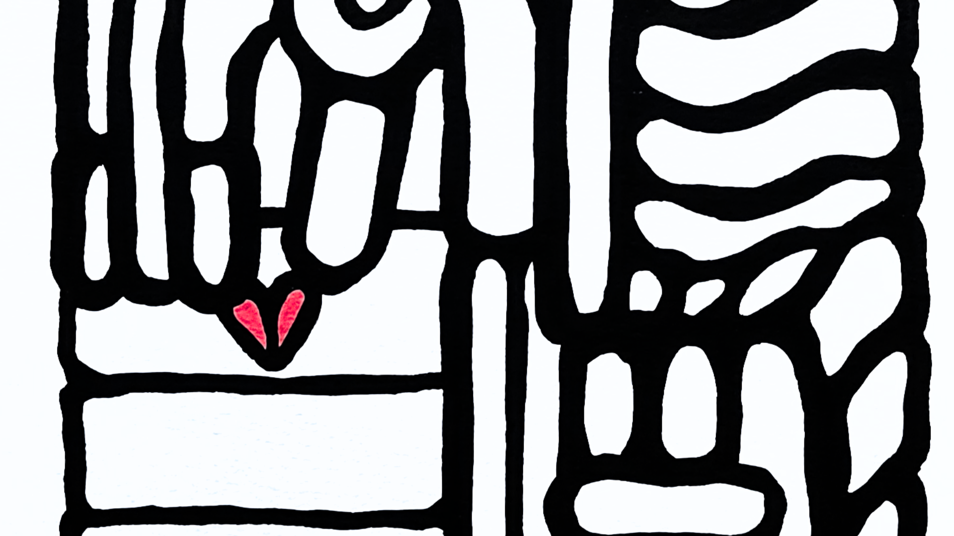 Crayon acrylique sur papier