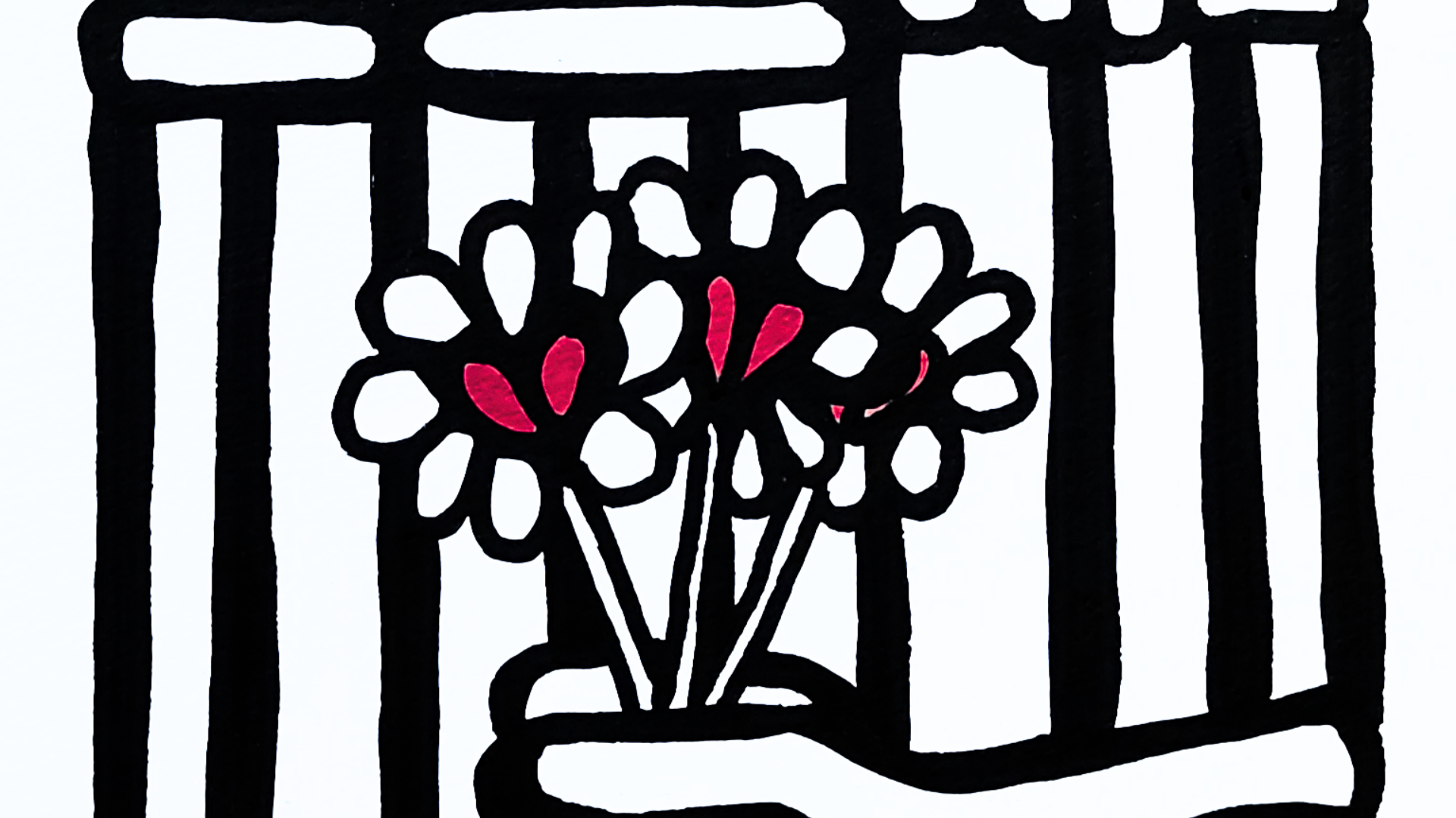 Crayon acrylique sur papier