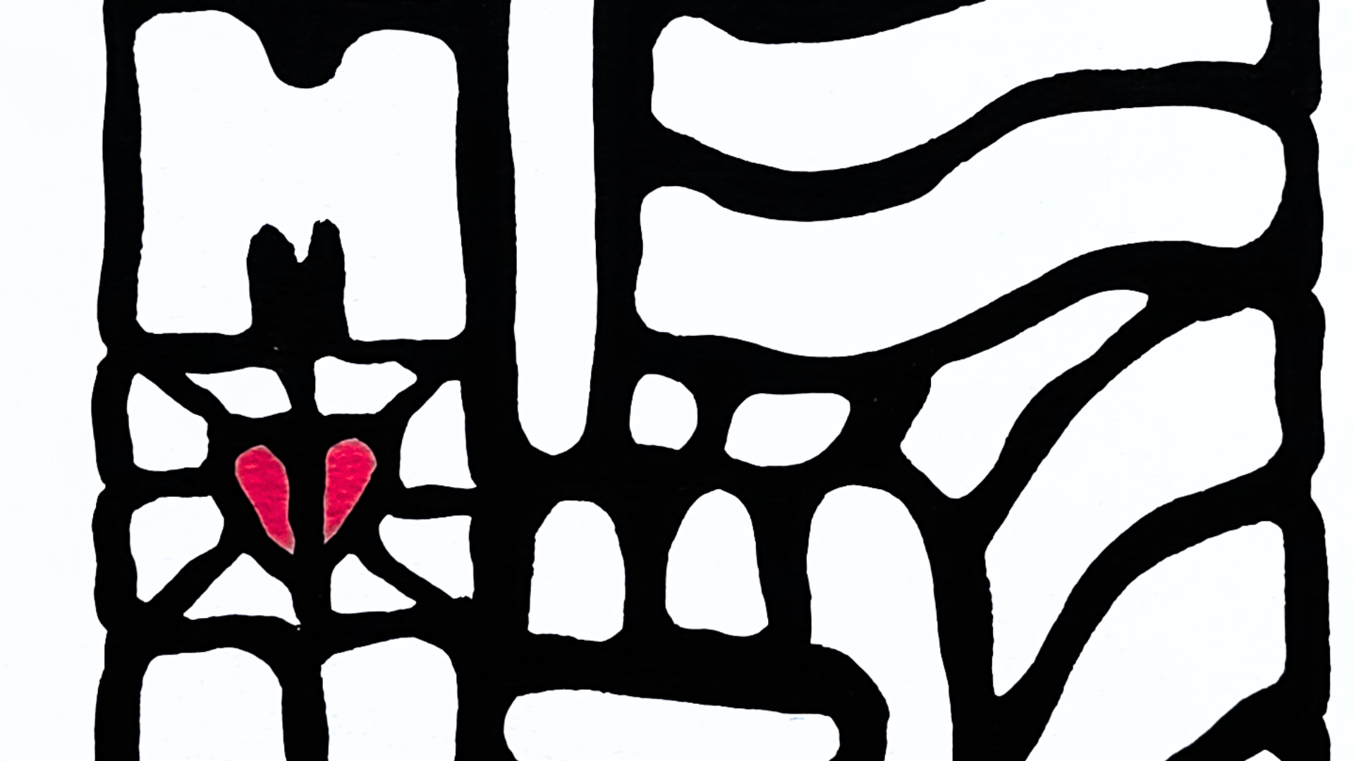 Crayon acrylique sur papier