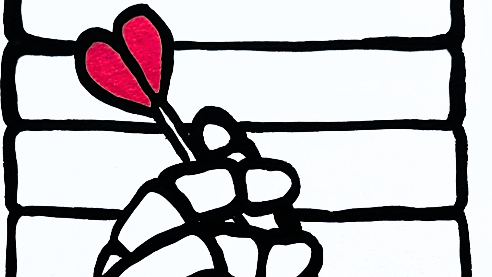 Crayon acrylique sur papier