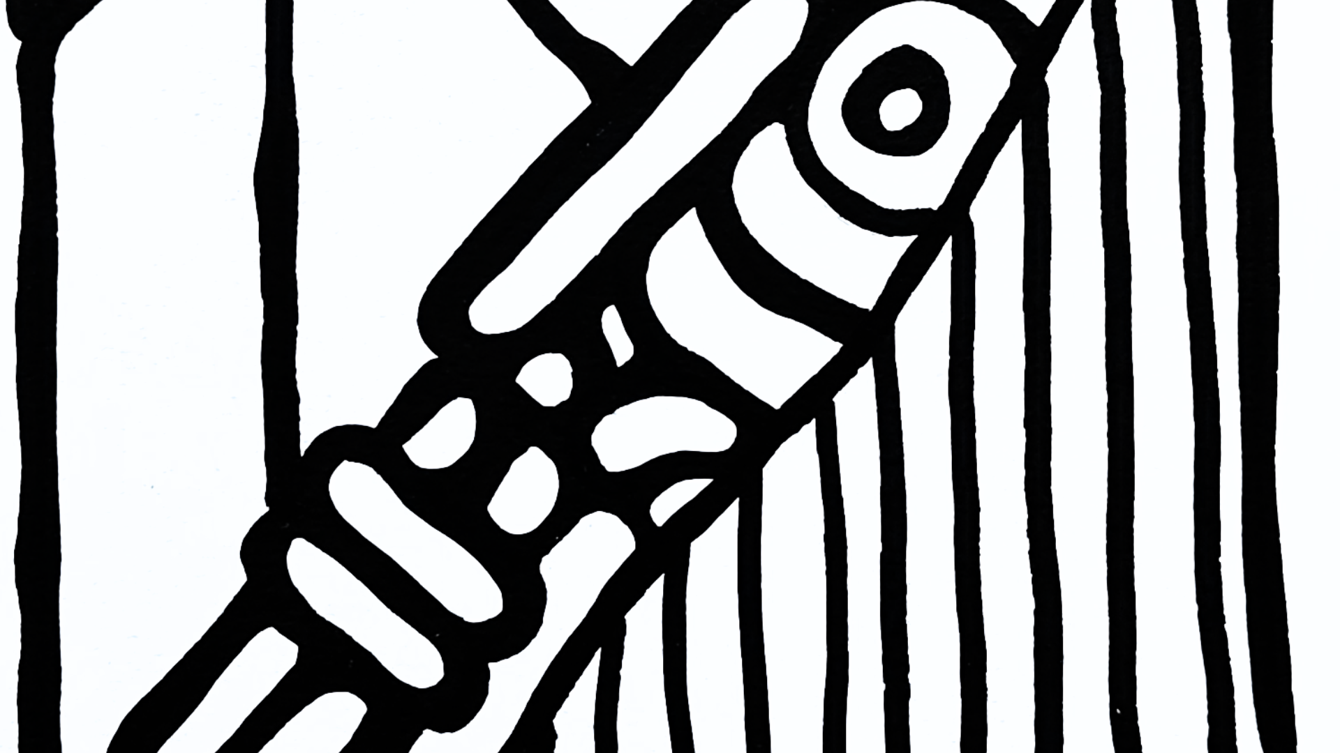 Crayon acrylique sur papier