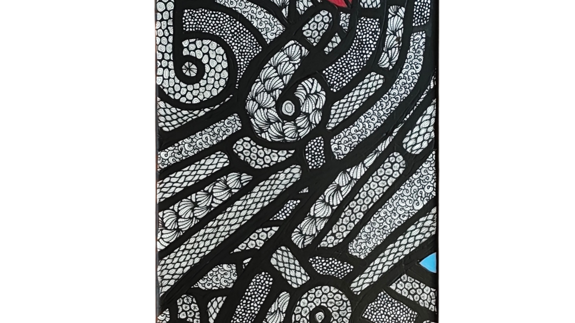 Planche de skate en bois peinte