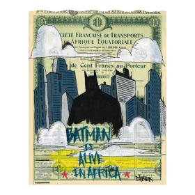 Posca et acrylique sur Emprunt ancien