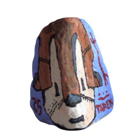 Pavé à l'acrylique et aux posca