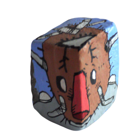 Pavé à l'acrylique et aux posca