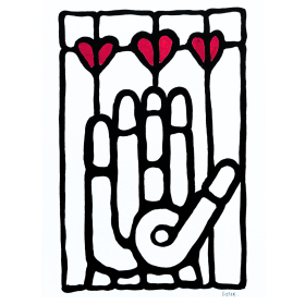 Crayon acrylique sur papier