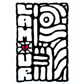 Crayon acrylique sur papier