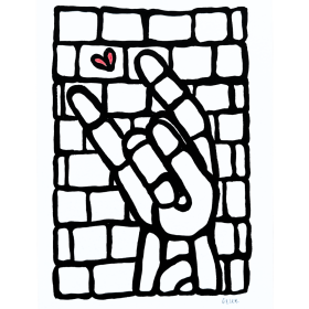 Crayon acrylique sur papier