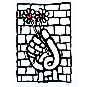 Crayon acrylique sur papier