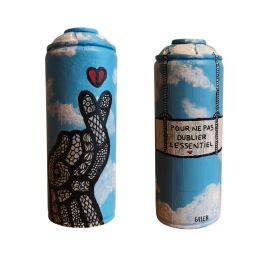 Bombe peinte à l'acrylique