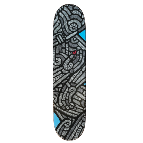 Planche de skate en bois peinte