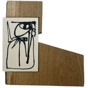 Encre de Chine sur papier bois