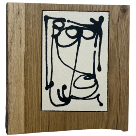 Encre de Chine sur papier bois