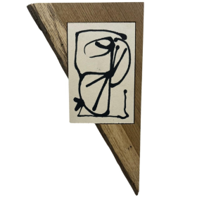 Encre de Chine sur papier bois